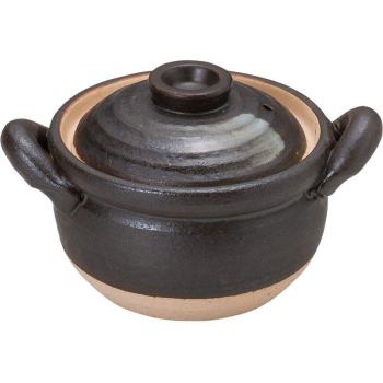 Black Earthenware Brushing Jar – Yamashita Kogei