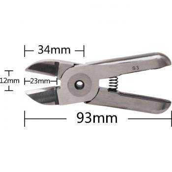 HS‑20 Ciseaux à Air (sans tête) – Pince de Découpe Pneumatique pour Fils Laiton/Acier Inox