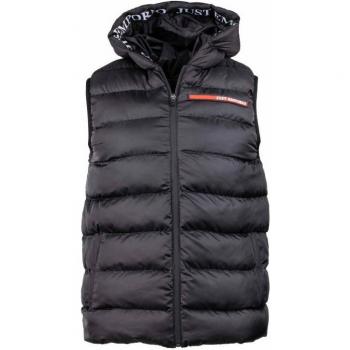 JUST EMPORIO Herren Daunenjacke ohne Ärmel mit Kapuze