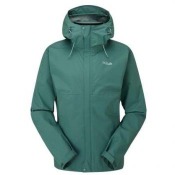Giacca da donna Rab Downpour Eco Eucalyptus