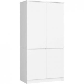 Kleiderschrank Akord S90 mit 4 Regalböden