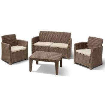 Juego de Muebles “Capuchino” con Resina y Rattan