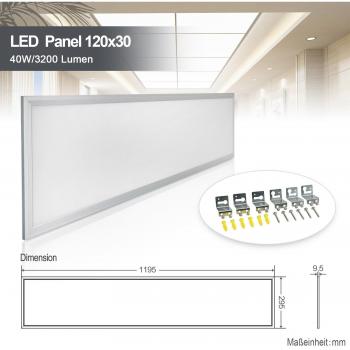 Allesin Büro‑ und Flurdecke LED‑Panel – Neutralweiß 4000 K – 40 W