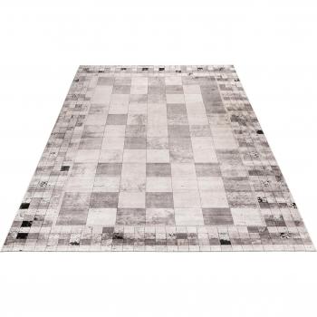 My Eden 204 – Rechterriger Teppich 140 × 200 cm, Beton‑Look, 10 mm Höhe