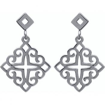 Elegant Silver Steel Earrings 'Carmen' from Les Trésors De Lily