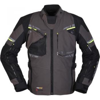 Veste Moto Modeka Taran – Noir & Gris, taille L, coupe ajustée