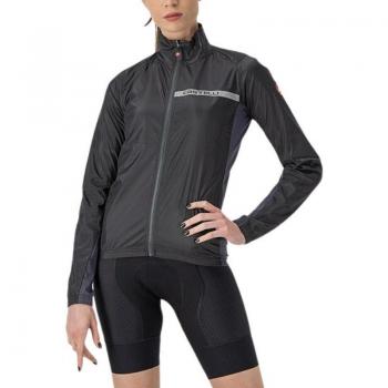 Chaqueta Cortaviento Castelli Squadra Stretch Gris Oscuro