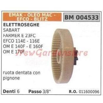 Engrenage Emak destiné à la tronçonneuse Sabart OM E 140F