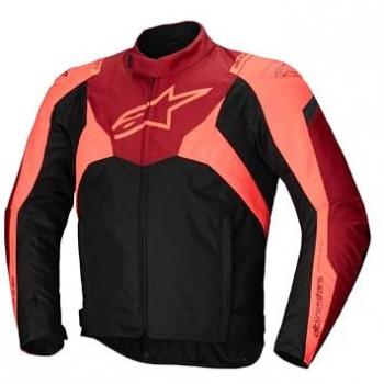 Alpinestars T-Jaws V4 Veste textile de moto imperméable Noir Rouge taille M