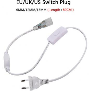 80CM Netzadapter für 6mm 12mm 15mm LED Streifen