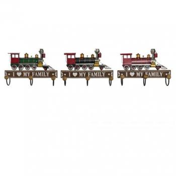 Appendini da Muro Dkd Home Decor 29x8x20cm Metallo e Legno MDF