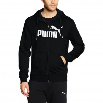 PUMA Männer‑Pullover „ESS No.1 FZ“ – Baumwoll-Hoodie, Schwarz, XL