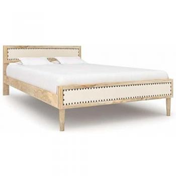 Allegro Elegante: Letto Giroletto in Legno Massello di Mango