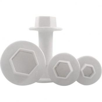4-Piece Hexagon Cake Decorating Cutters