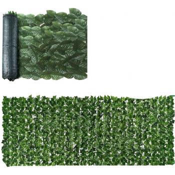 Faux Garden Plant Leaves Privacy Fence