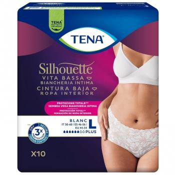 Pannolino Tena Silhouette Plus White 10x – Dimensione L