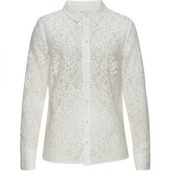 Lascana elegante Spitzenbluse für Damen in Weiß