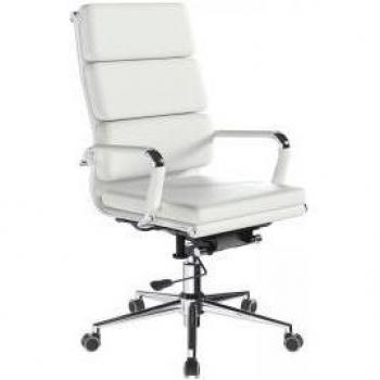 Nautilus Avanti Premium Bonded Leather Office Chair – White