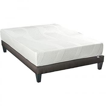 Bellecour Ensemble 140x200 Matelas + Sommier Bois Blanc 200x55x140cm