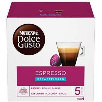 Nescafé Dolce Gusto Espresso Décaféiné, 16 x 6g