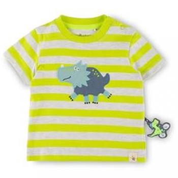 Gelbes-weißes Dino T-Shirt Baby Jungen