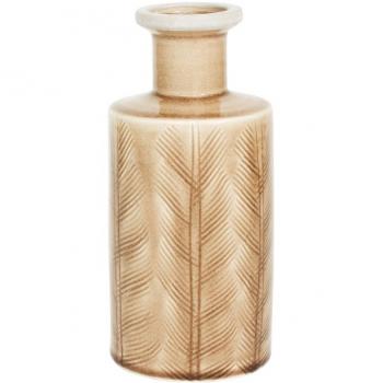 Vase droit à col 25 cm atlantis marron