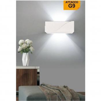 Spot Murale en Plâtre Intaglio – Variante Double LED (GS‑E78)