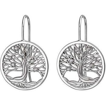 Silberohrringe Baum 925 Sterling Silber 14 Zirkonia