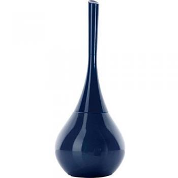 Porta Scopino Terra Gedy Serie Azalea con Ciuffo Ø16,5 cm Blu