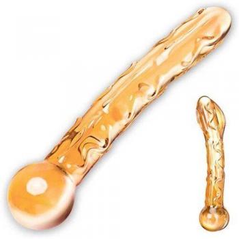 Gläs Dildo « Orange Tickler »
