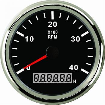 Tacómetro 85mm para motor de barco con medidor de horas