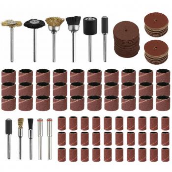 Kit 151 accessoires pour outil rotatif universel – 1/8'' tige électrique, perceuse, coupe, ponçage, polissage, meulage, sculpture