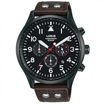 Orologio Cronografo Sportivo Uomo Lorus Marrone 10 ATM RT367JX9