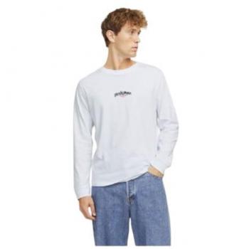 Manga Larga Hombre con Estampa Jack & Jones – Color Blanco