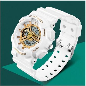 Orologio da Uomo Sanda Sportivo Bianco con Funzione Cronografo e Resistente all'Acqua