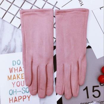 Gants Cyclisme Luxe Dame, Velours et Daim, Collection Hiver