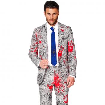 Conjunto Formal de Halloween para Hombre – Chaqueta, Pantalón y Corbata