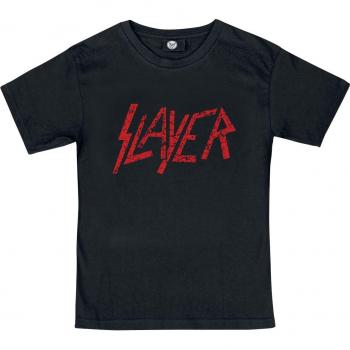 Slayer Metal‑Kids Logo T‑shirt nero 92-164 per ragazzi e ragazze