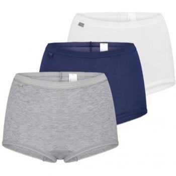 Sloggi Basic+ Women's Maxi Briefs 3 Pack Navy Mix