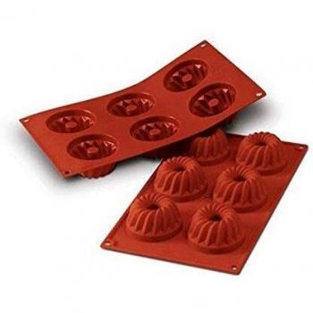 Silikomart SF058 Moule Kouglof 6 Cavités Silicone