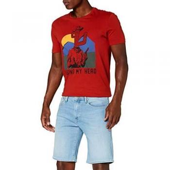 Camiseta de Pepe Jeans, Modelo Cane Short Pride, Azul, 42 para Hombre