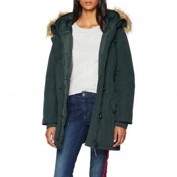 Superdry Rookie Down Parka, Mujer, Color Verde, Talla 8.0