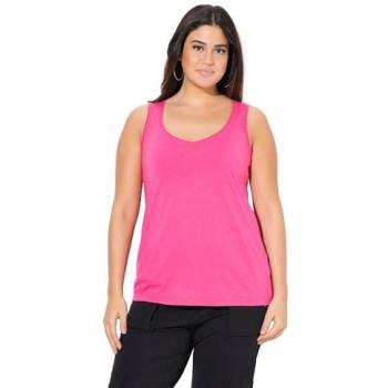 Ulla Popken Top für Damen, Größe 54/56, rosa