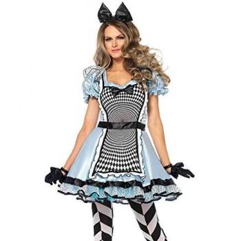 LEG AVENUE 85533 Hypnotic Alice Kostüm, Damen, 2-teilig, M, blau und schwarz