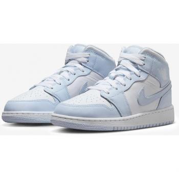 Jordan AJ1 Mid – Blue Leather, Unisex, Size 6 (24.5 cm)