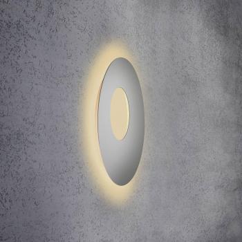 Escale 59cm Silver Wall Light with Open Blade Design