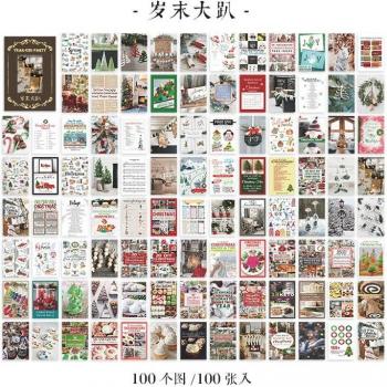 Retro Christmas Sticky Notes for Scrapbooking