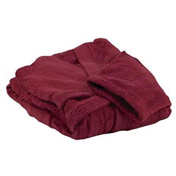 Albornoz Burdeos 100% Algodón 500g/m² Talla XL