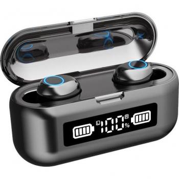 Écouteurs TWS Bluetooth sans fil étanches avec microphone et batterie 2000mAh