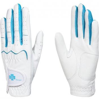 Guantes Golf Mujer en Cuero, Transpirables y con Tracción Mejorada, 1 Par